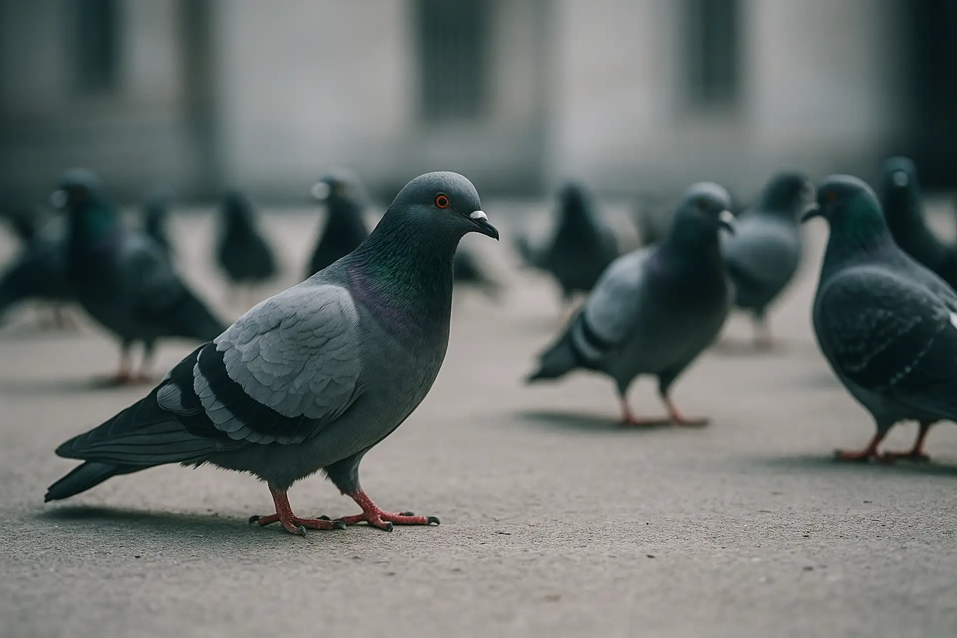 Humane Pigeon Flock Reduction Live Trapping